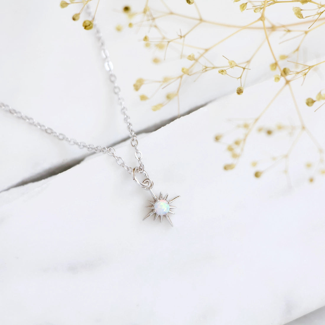 Opal North Star Necklace