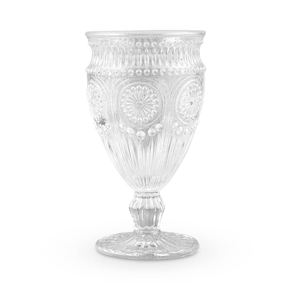 Romantic Pressed Glasses Clear