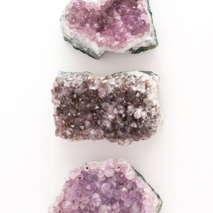 Amethyst Druzy Crystal Clusters