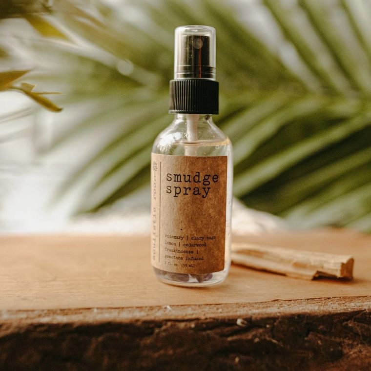 Amethyst Infused Smudge Spray With Sage Essential Oil